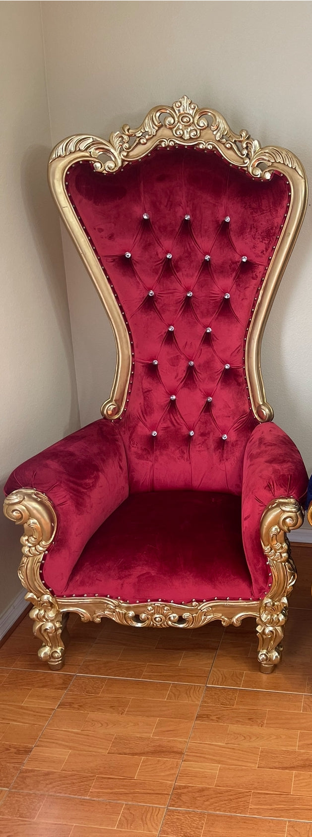 Red and Gold throne chair