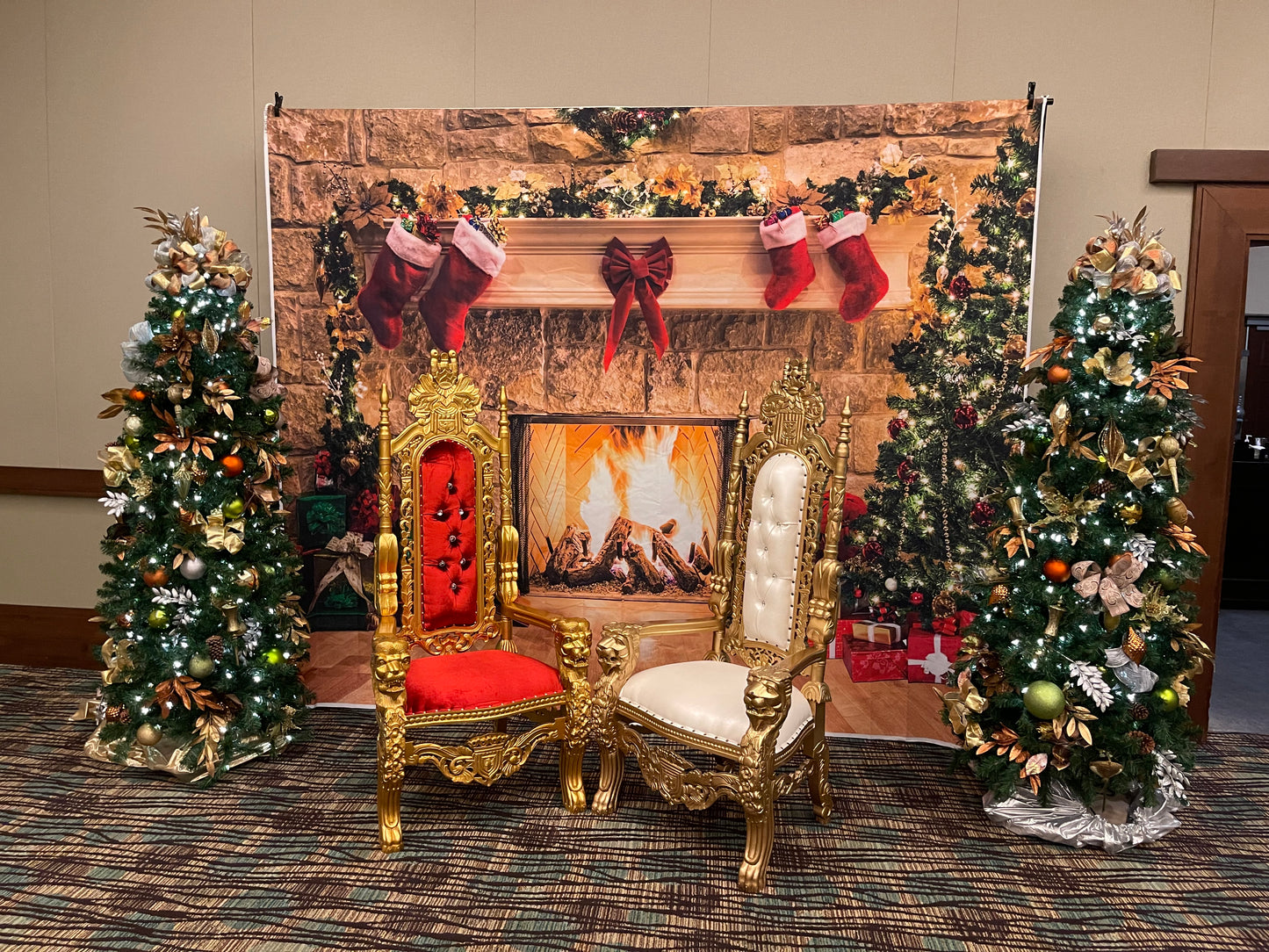 Mr. and Mrs. Claus Throne chair rental