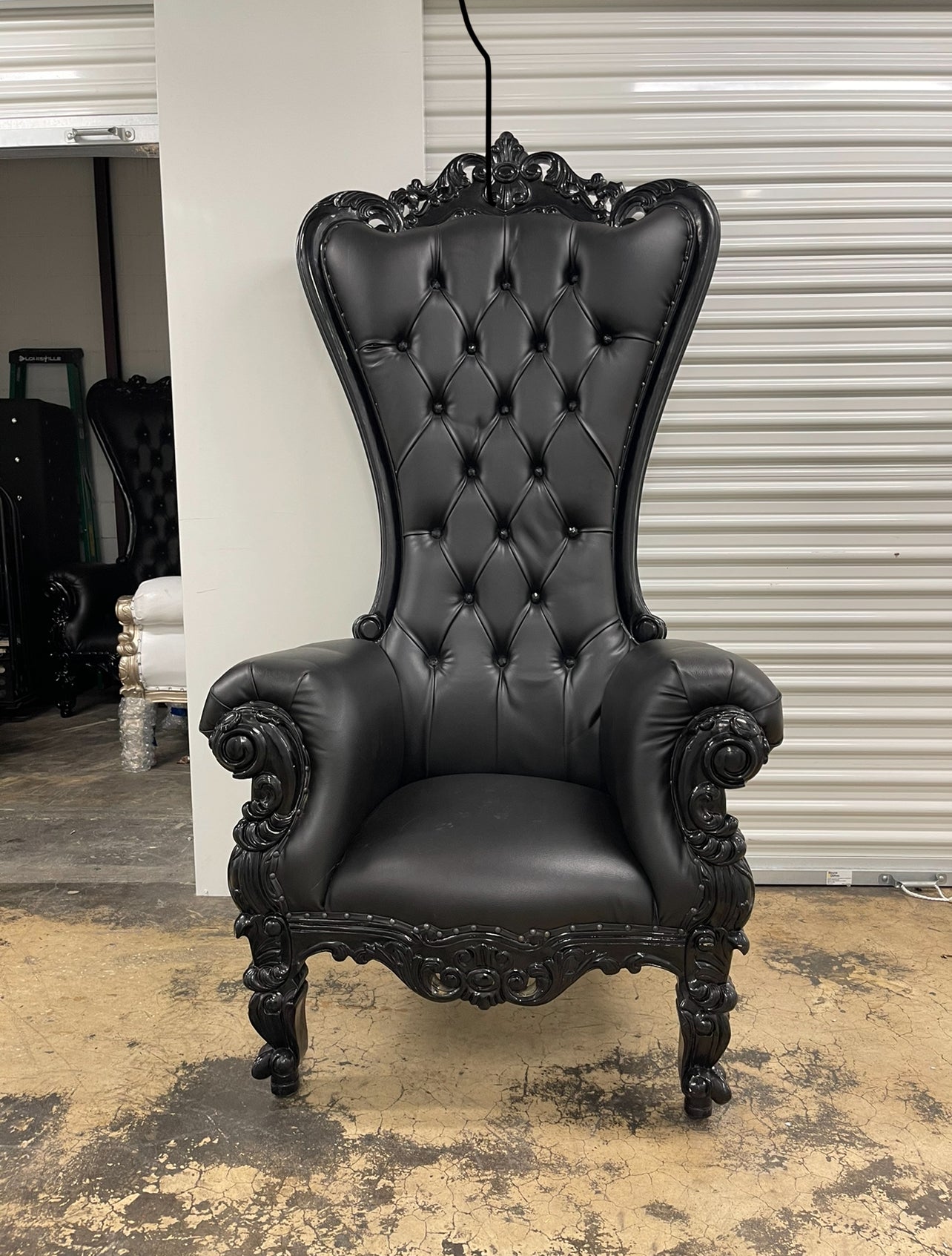 Black Throne chair rental