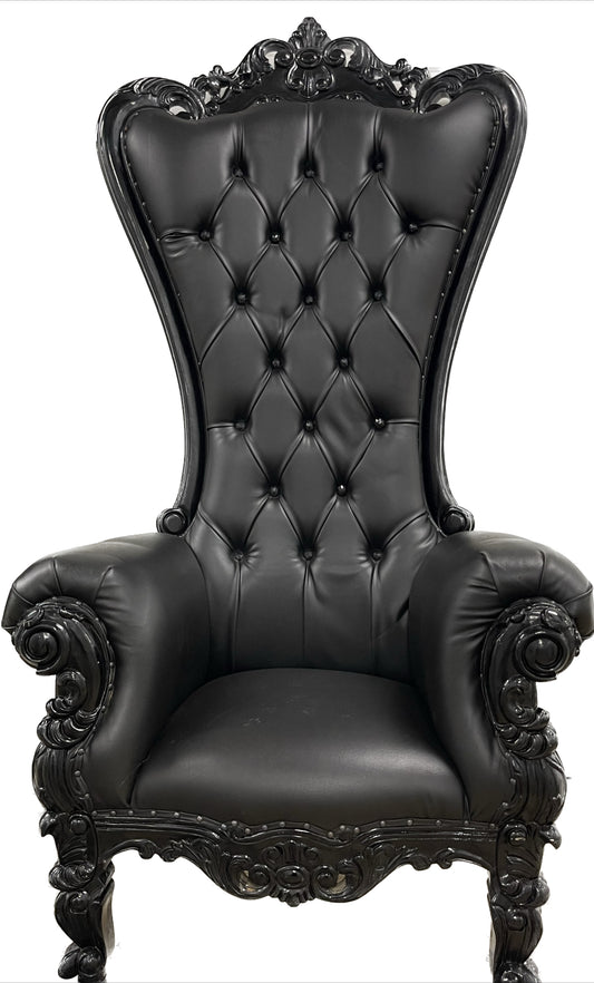 Black Throne chair rental