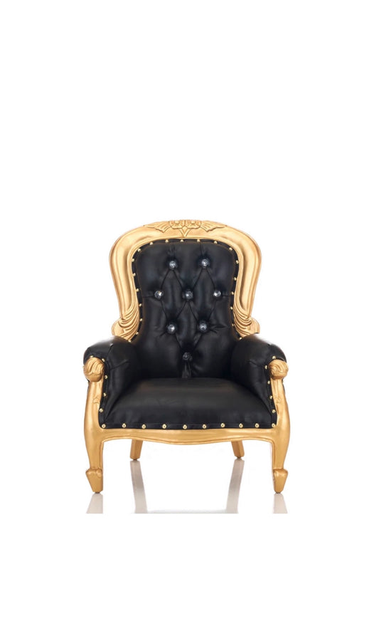 Mini Black Throne chair rental